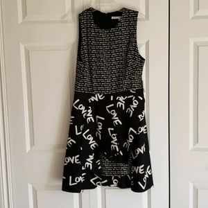 Rachel Roy Black Love Dress